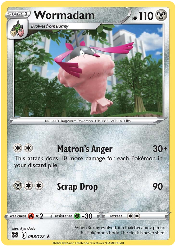 brilliant stars rare card list price Pokemon Card Brilliant Stars 098/172 98/172 Wormadam Rare – Brokenvase Games