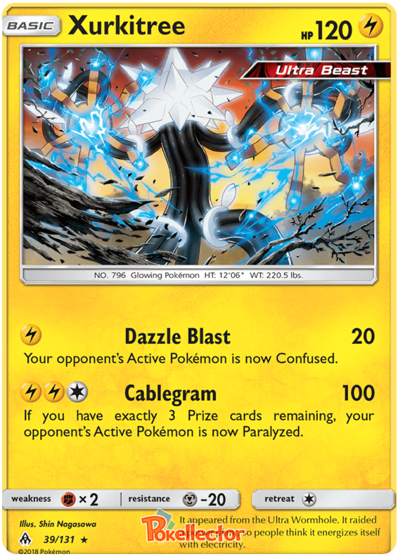 Pokemon Card Forbidden Light 39/131 039/131 Xurkitree Rare *MINT*