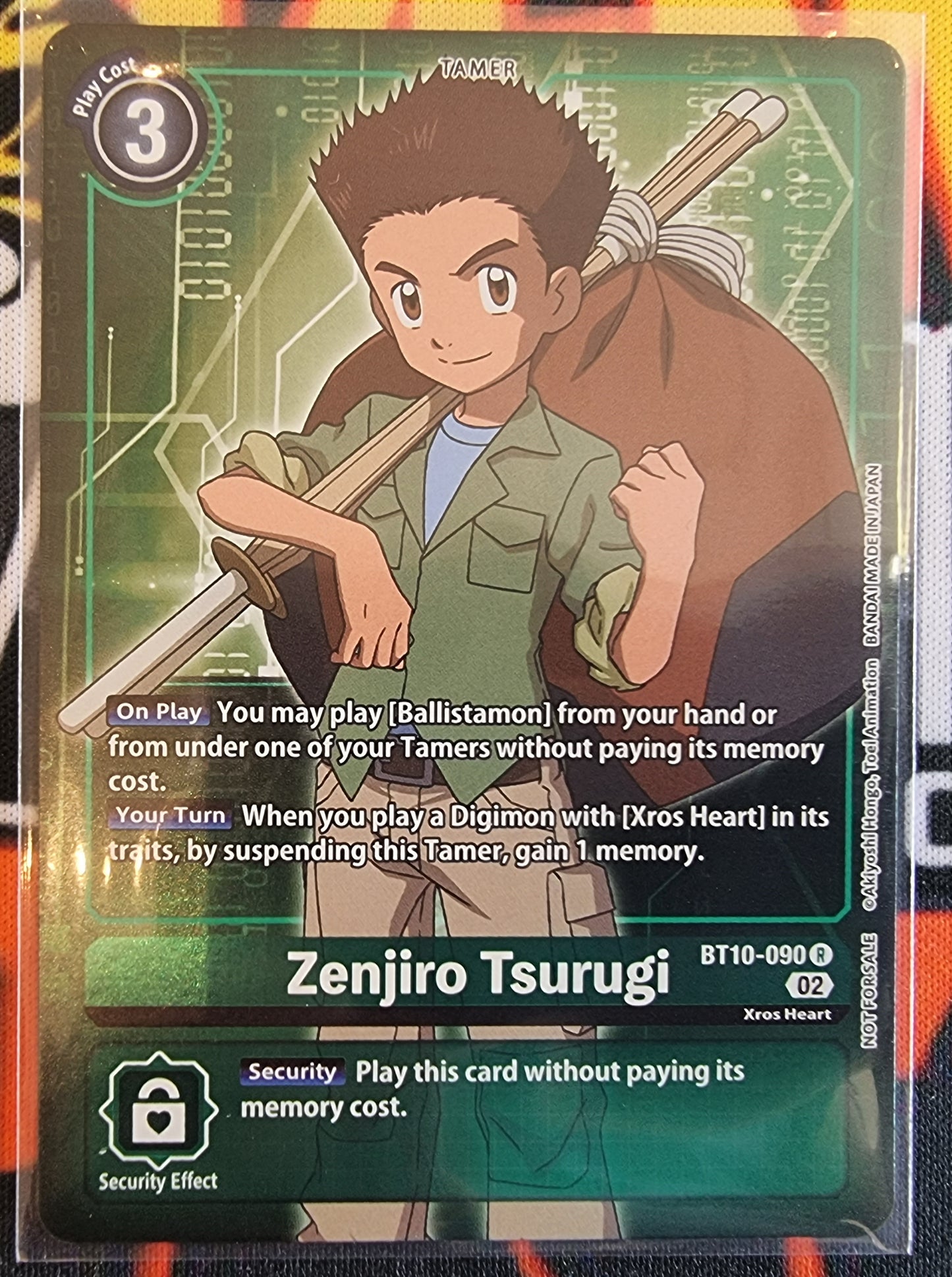 Digimon Card Xros Encounter Zenjiro Tsurugi Alt Art BT10-090 R