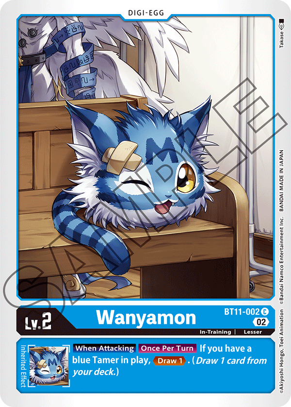 Digimon Card Dimensional Phase Wanyamon BT11-002 C (Foil)