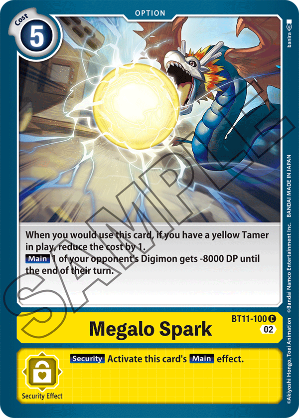 Digimon Card Dimensional Phase Megalo Spark BT11-100 C (Foil)