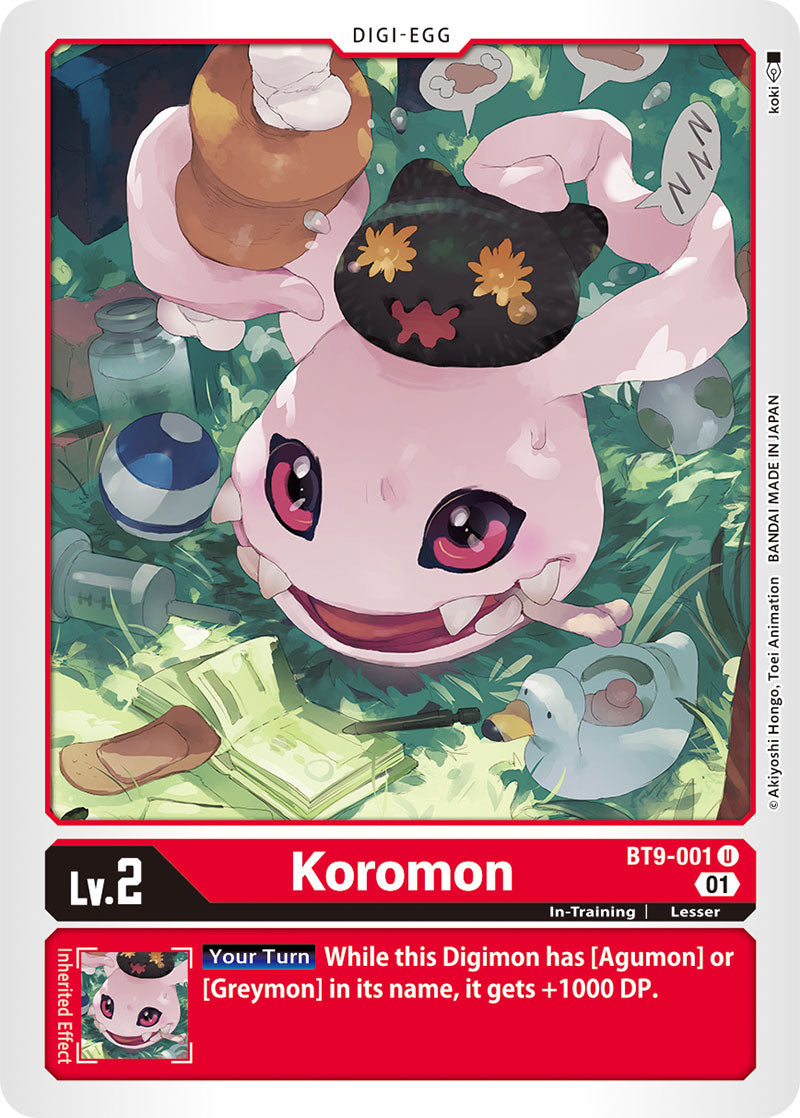Digimon Card X Record Koromon BT9-001 U