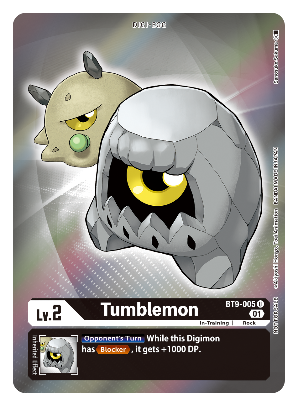 Digimon Card X Record Tumblemon Alt Art BT9-005 U
