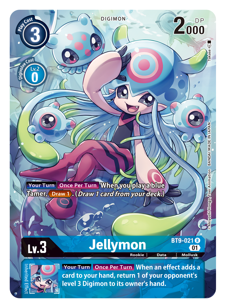 Digimon Card X Record Jellymon Alt Art BT9-021 R