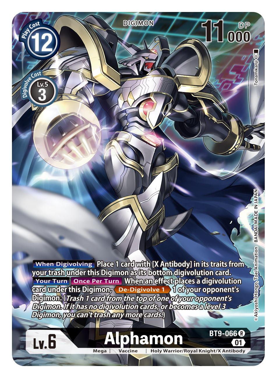 Digimon Card X Record Alphamon Alt Art BT9-066 R