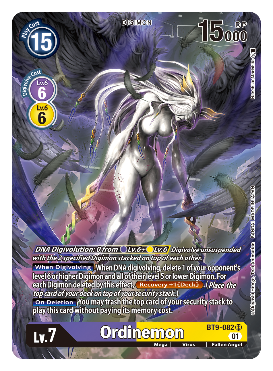 Digimon Card X Record Ordinemon Alt Art BT9-082 SR