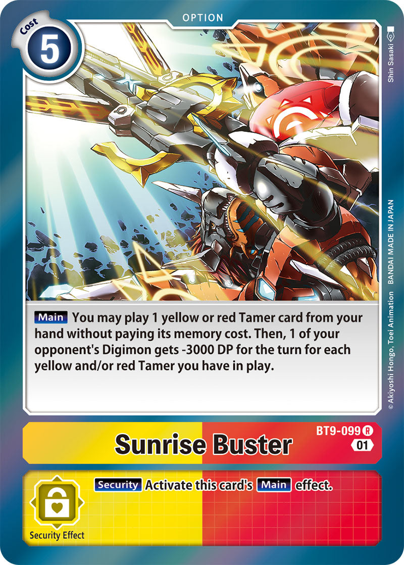 Digimon Card X Record Sunrise Buster BT9-099 R