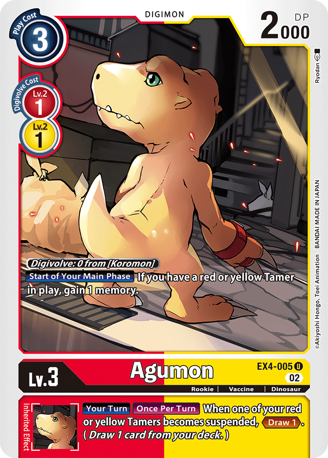 Digimon Card Alternative Being Agumon EX4-005 U