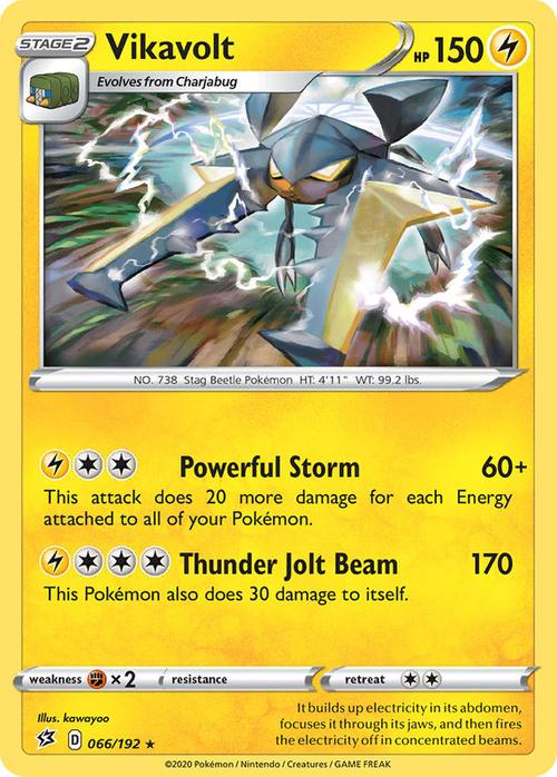 <transcy>066/192 Vikavolt Rebel Clash(RCL)Holo Rare</transcy>