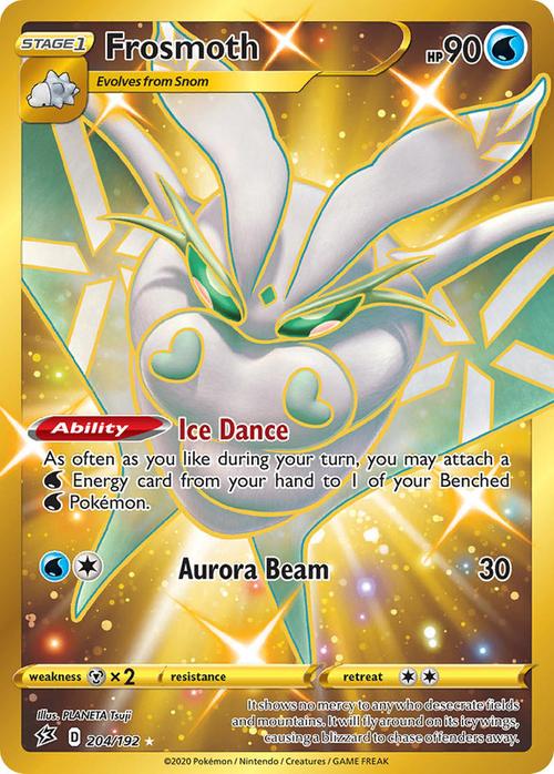 204/192 Frosmoth Rebel Clash (RCL) Hyper Rainbow Rare