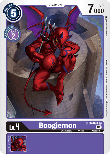 Digimon Card Double Diamond Boogiemon BT6-074 C