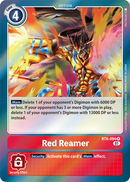 Digimon Card 双钻红铰刀 BT6-094 R