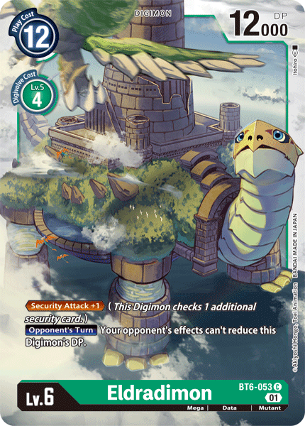 Digimon Card Double Diamond Eldradimon BT6-053 C Brokenvase Games Digimon Card Double Diamond Eldradimon BT6-053 C Brokenvase Games