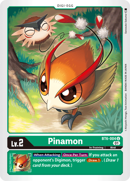Digimon Card Double Diamond Pinamon BT6-004 U