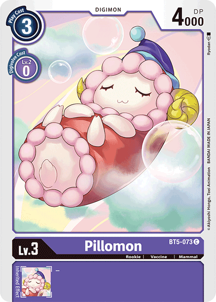 Digimon Card Battle of Omni Pillomon BT5-073 C