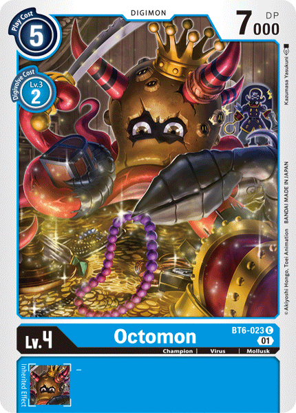Digimon Card Double Diamond Octomon BT6-023 C