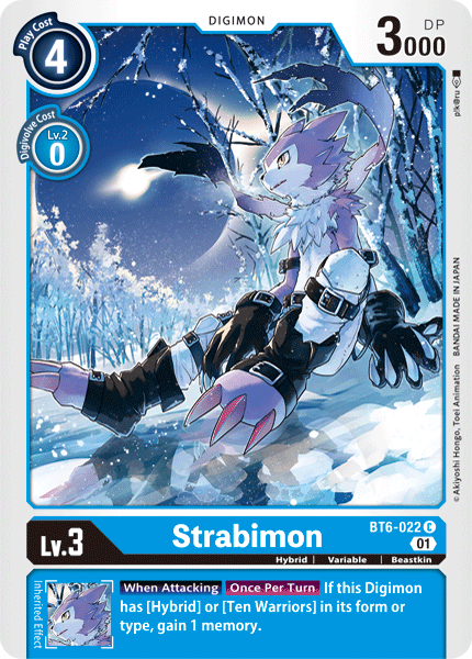 Digimon Card Double Diamond Strabimon BT6-022 C