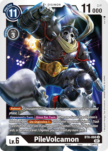 Digimon Card Double Diamond PileVolcamon BT6-066 U