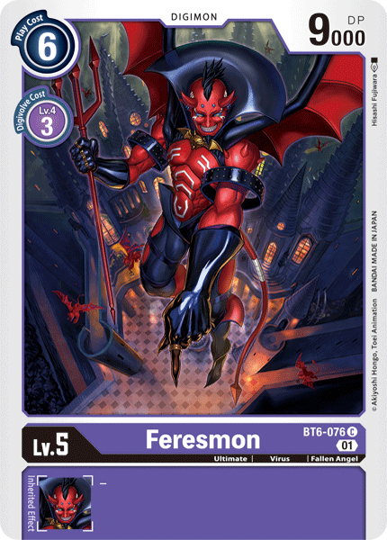 Digimon Card Double Diamond Feresmon BT6-076 C