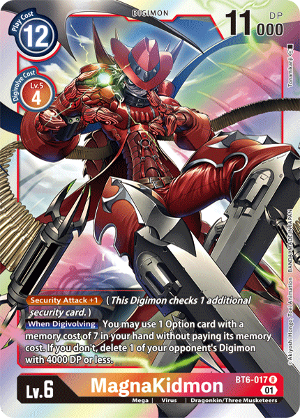 Digimon Card Double Diamond MagnaKidmon BT6-017 R