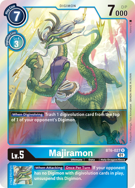 Digimon Card 双钻Majiramon BT6-027 R