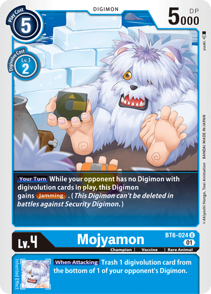 Digimon Card Double Diamond Mojyamon BT6-024 U