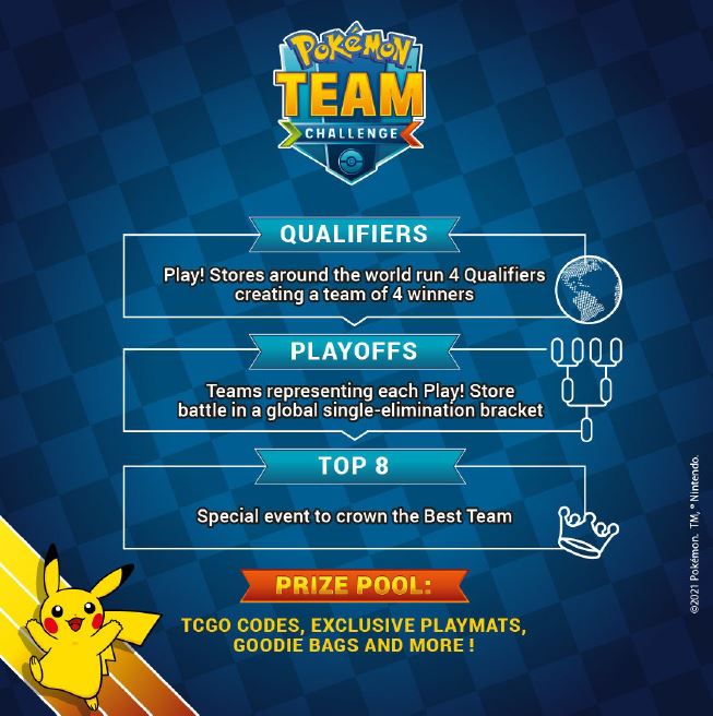 NOW RUNNING IN APRIL! Play! Pokemon TEAM Challenge!