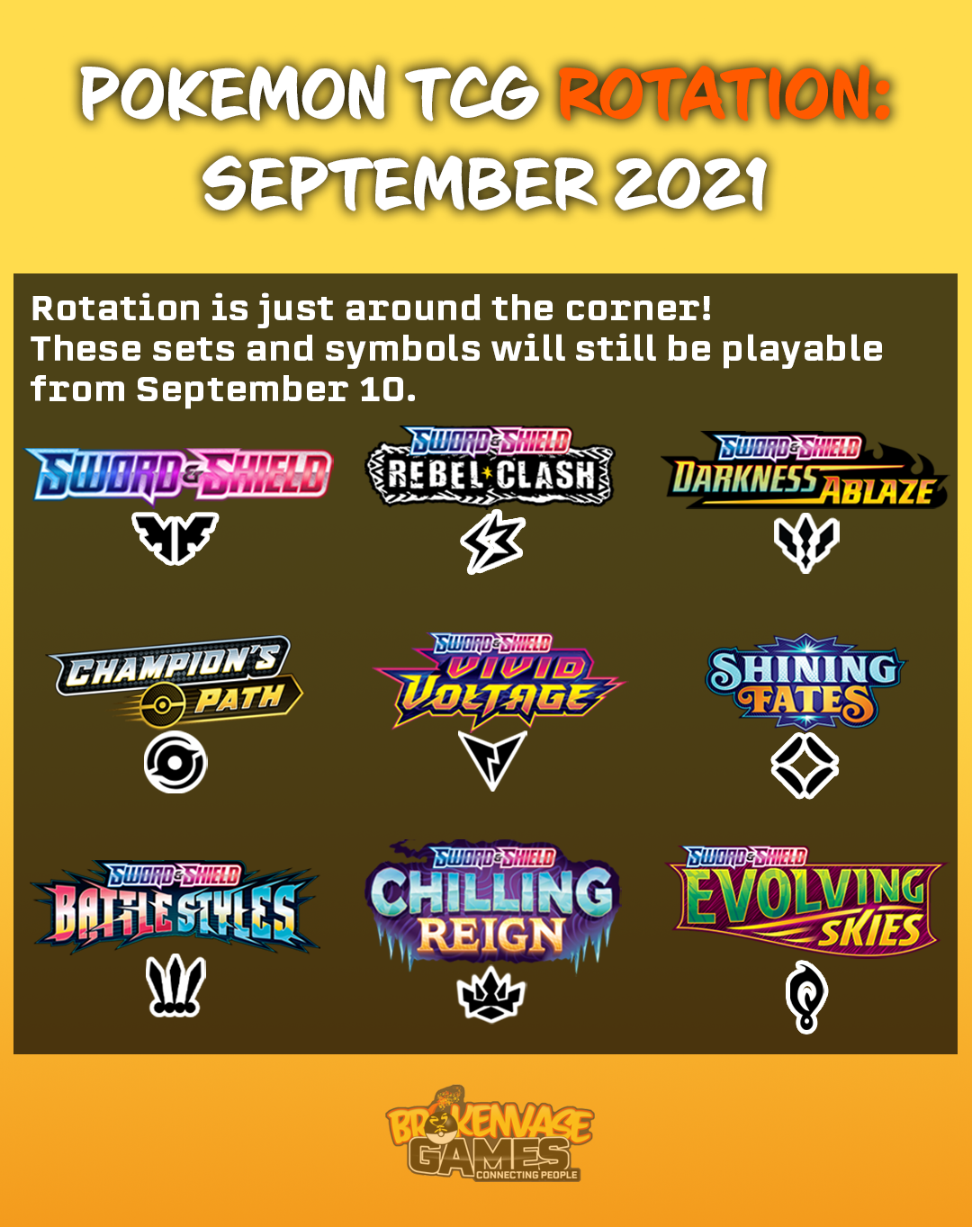 Pokemon TCG 2021-2022 Standard Rotation