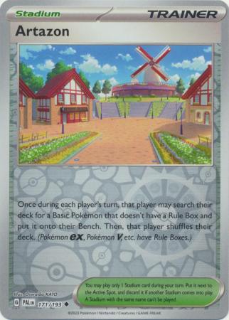 Pokemon Card Paldea Evolved 171/193 Artazon Stadium Reverse Holo Uncommon *MINT*