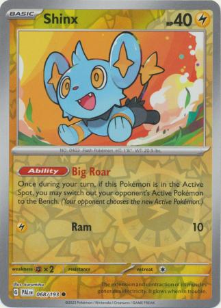 Pokemon Card Paldea Evolved 068/193 68/193 Shinx Reverse Holo Common *MINT*