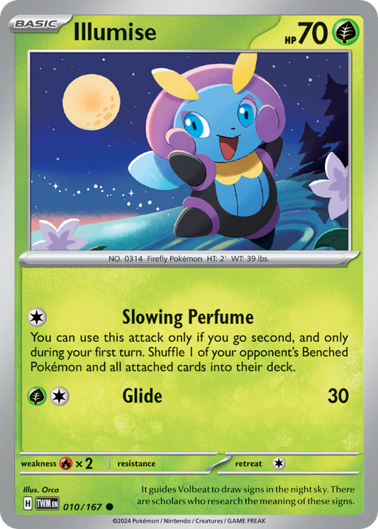 010/167 10/167 Illumise  Pokemon Card  Twilight Masquerade Common *MINT*