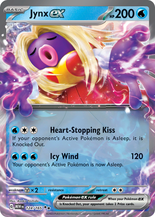 124/165 Jynx ex  Pokemon Card  151 Double Rare *MINT*