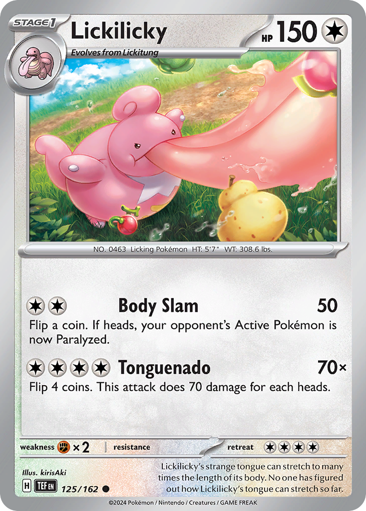 125/162 Lickilicky  Pokemon Card  Temporal Forces Common *MINT*