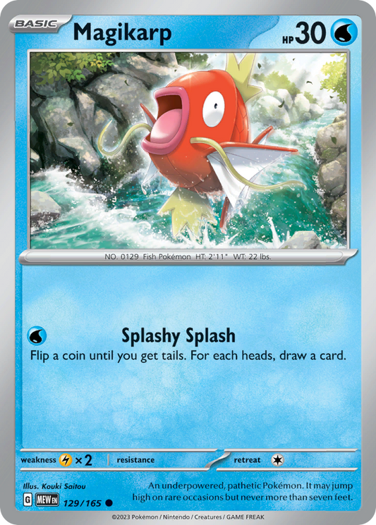 129/165 Magikarp  Pokemon Card  151 Common *MINT*