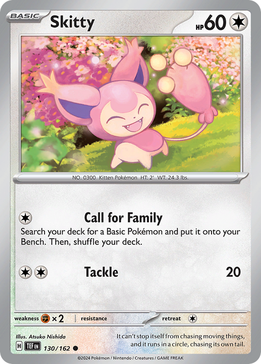 130/162 Skitty  Pokemon Card  Temporal Forces Common *MINT*