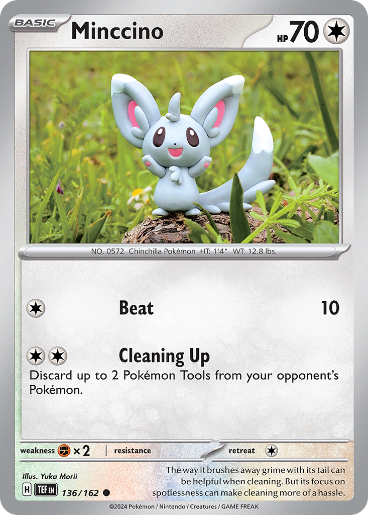 136/162 Minccino  Pokemon Card  Temporal Forces Common *MINT*