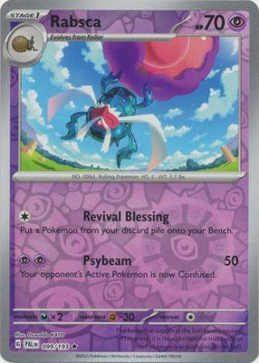 Pokemon Card Paldea Evolved 099/193 99/193 Rabsca Reverse Holo Rare *MINT*