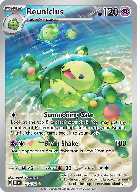 171/162 Reuniclus  Pokemon Card  Temporal Forces Illustration Rare *MINT*