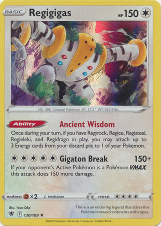 Pokemon Card Astral Radiance 130/189 Regigigas Holo Rare