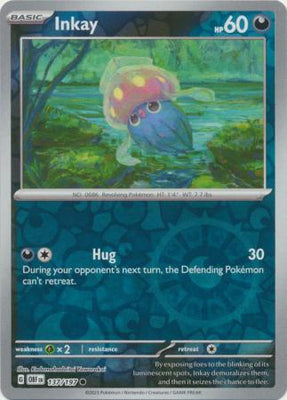 Pokemon Card Obsidian Flames 137/197 Inkay Reverse Holo Common *MINT*