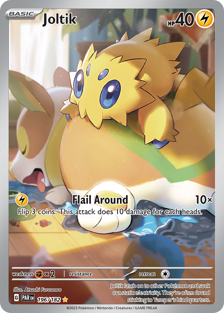 196/182 Joltik  Pokemon Card  Paradox Rift Illustration Rare *MINT*