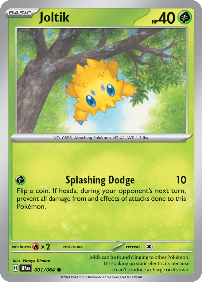 001/064 1/64 Joltik Pokemon Card Shrouded Fable Common *MINT*