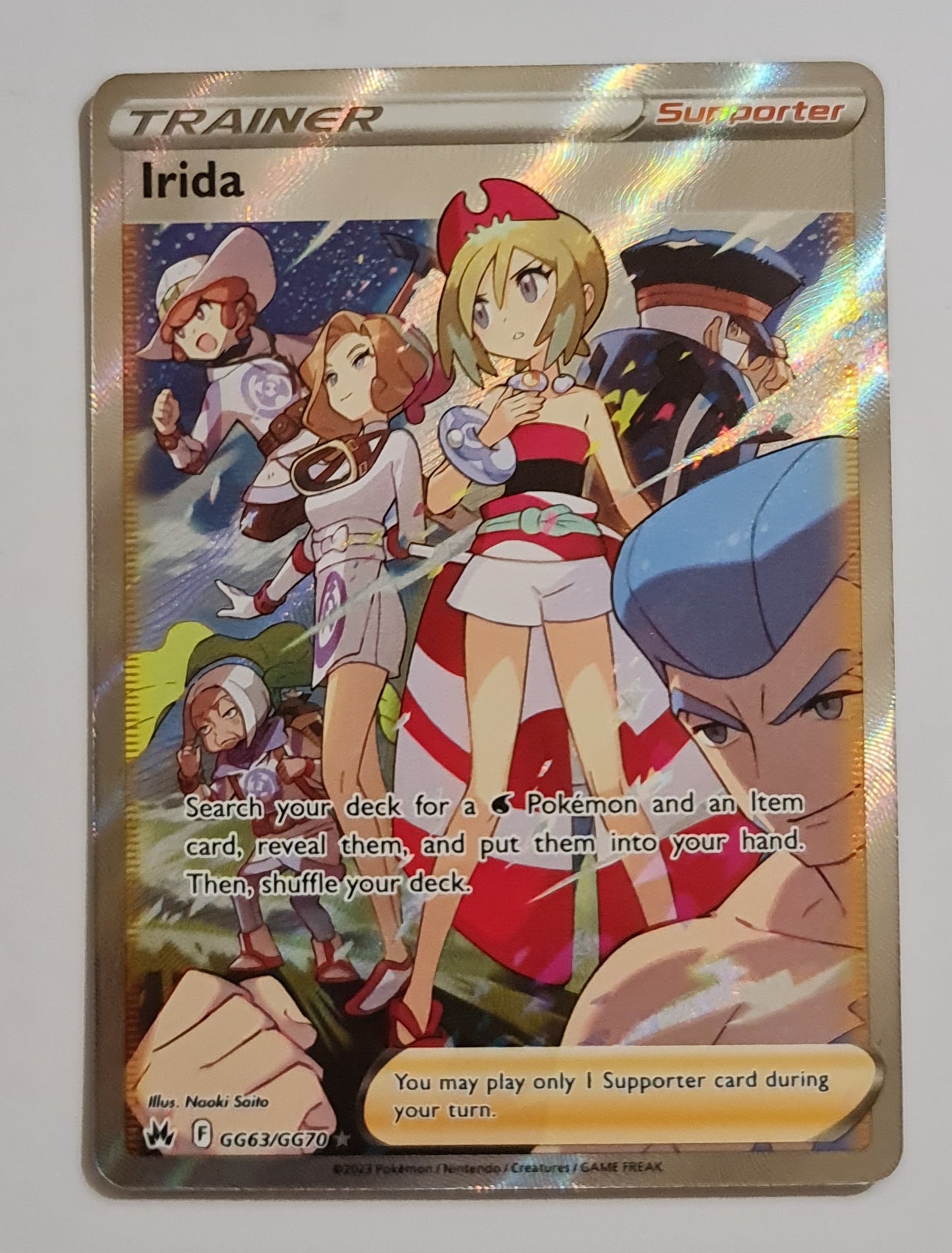 (S) Pokemon Card Crown Zenith Galarian Gallery GG63/GG70 Irida Supporter Ultra Rare *MINT*