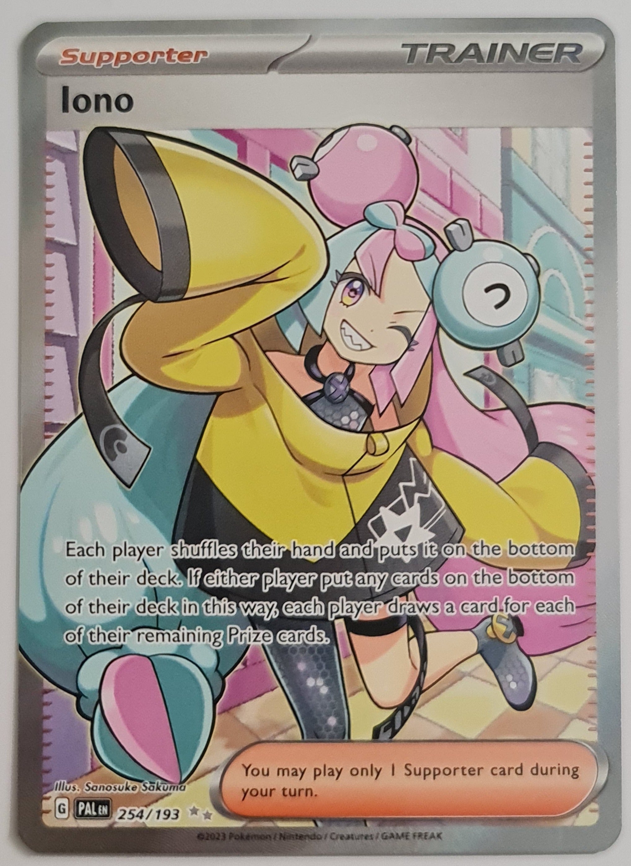 Pokemon Card Paldea Evolved 254/193 Iono Supporter Full Art Ultra Rare ...