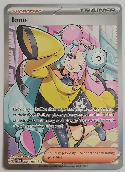 Pokemon Card Paldea Evolved 254/193 Iono Supporter Full Art Ultra Rare *MINT*