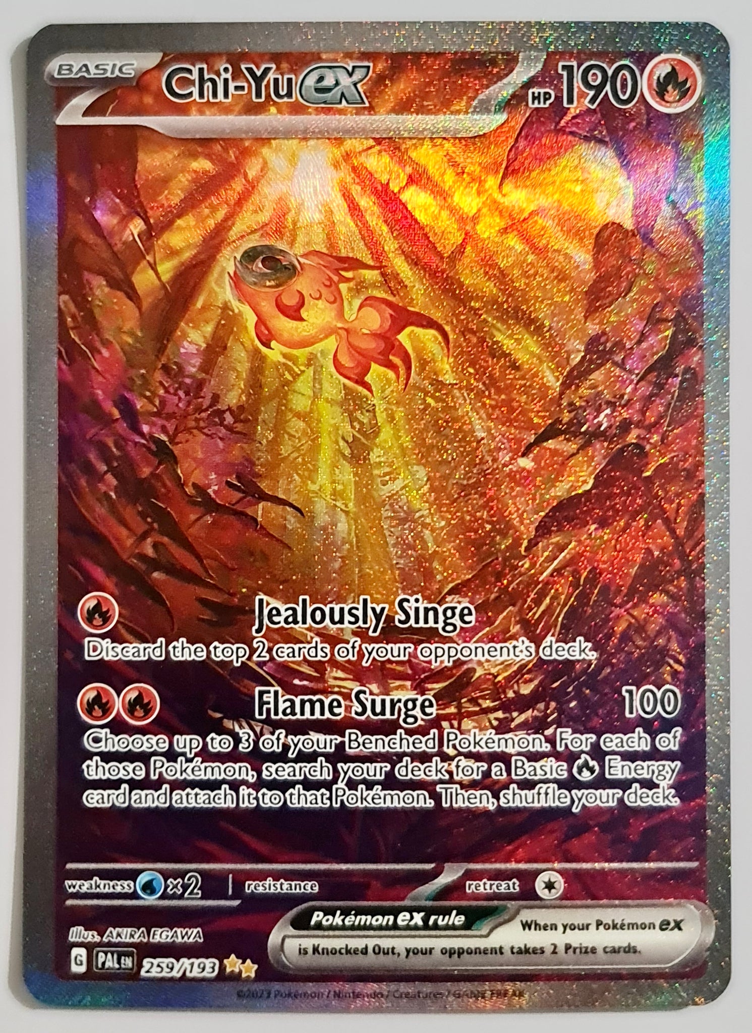 Pokemon Card Paldea Evolved 259193 Chi Yu Ex Special Illustration Rar Brokenvase Games 6921