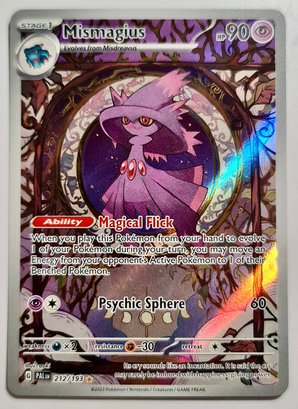 Pokemon Card Paldea Evolved 212/193 Mismagius Illustration Rare *MINT*