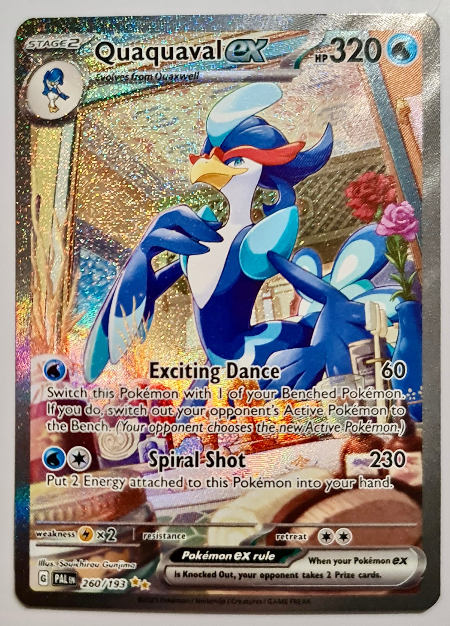 (S) Pokemon Card Paldea Evolved 260/193 Quaquaval ex Special Illustration Rare *MINT*