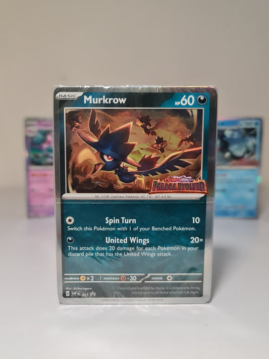 Pokemon Card SEALED SWSH Black Star Promos Murkrow SVP 021 Prerelease promo