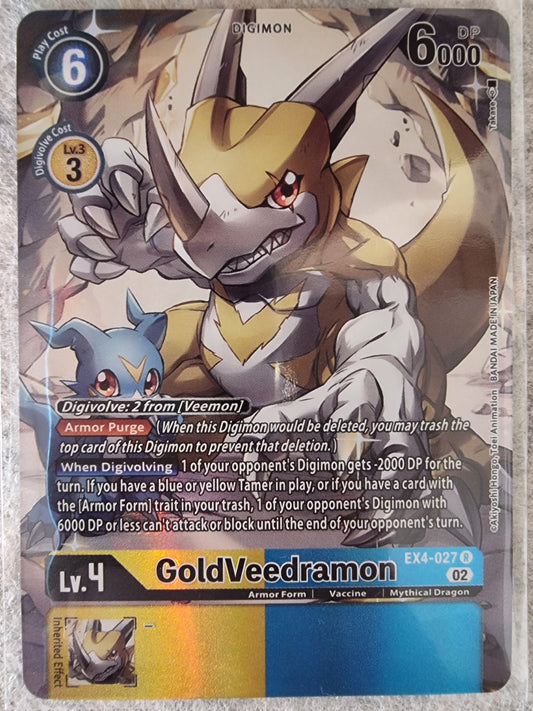 Digimon Card Alternative Being GoldVeedramon Alt Art EX4-027 R